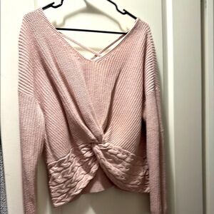 Women's Pink Knit Sweater